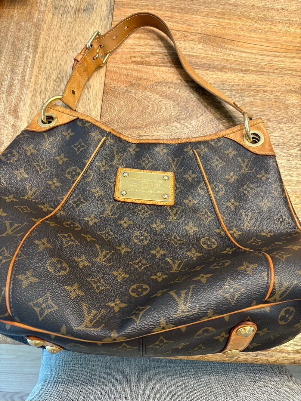Louis Vuitton Monogram Shoulder Galleria - Brown/Tan (some wear on top trim)